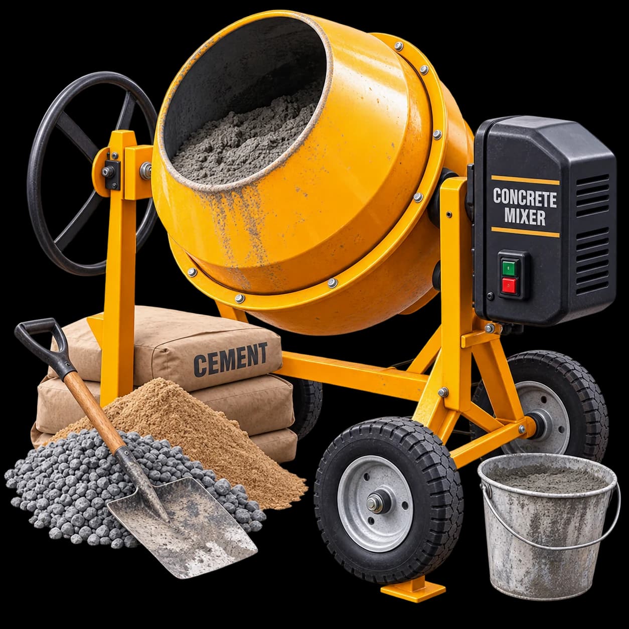 Concrete mixer rental